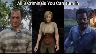 All The Criminals You Can "Turn In" in RDR2 - Red Dead Redemption 2