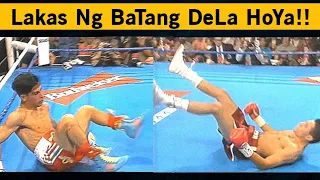 MaTapang Na Italian Boxer Pinatikwas ang Paa Ng Batang DeLa Hoya Pero Nabawian Din Sa Laban