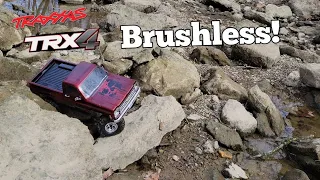 Trx4 High Trail Sensored Brushless Crawling and Trail Run!