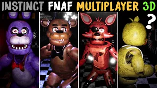 Instinct: FNAF Multiplayer 3D - All Jumpscares (Update 0.2)