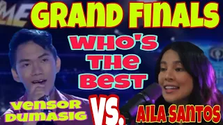 Sino Kaya Ang Mananalo Sa Grand Final Vensor Dumasig Vs. Aila Santos at Tawag Ng Tanghalan/Showtime