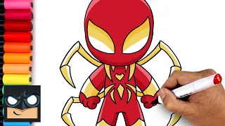 How To Draw Iron Spider Armour