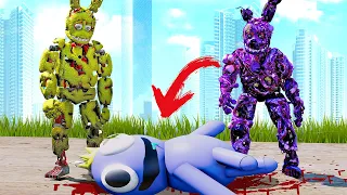 ANIMATRONICS QUEM MATOU O MONSTRO AZUL BABÃO? | GTA V Five Nights at Freddy's