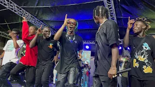 @Stonebwoy  goes on fire with the baddest dancing moves 🔥 with Zigi @ Central University SRC ​⁠