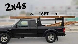 Homemade 2x4s Wood Truck Rack - Heavy Duty
