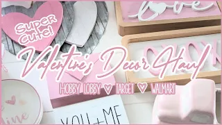 💕SUPER CUTE VALENTINE'S DECOR HAUL 2023│PINK & NEUTRAL VALENTINE'S DECOR IDEAS│HOME DECORATING IDEAS