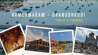 RAMESHWARAM TEMPLE TO DHANUSHKODI  | RAMA PADAM-SITA PADAM-LAKSHMANA PADAM-KODANTARAMA TEMPLE VISIT