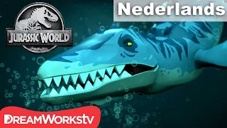 Onderwater monster redding | LEGO JURASSIC WORLD: DE LEGENDE VAN ISLA NUBLAR