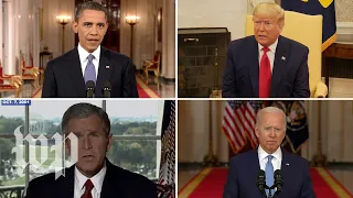 What four presidents have said about Afghanistan over 20 years