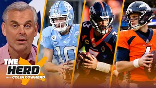 UNC's Drake Maye reportedly offered $5M by two schools, Brett Rypien over Russell Wilson? | THE HERD