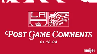 Dylan Larkin, Patrick Kane, Derek Lalonde Post Game Comments | Jan 13 vs. LAK