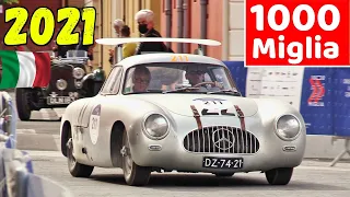 1000 Miglia 2021 Highlights - Day 4, Modena - Ferrari 250 MM, Alfa Romeo 6C 1750, 300 SL, Jaguar