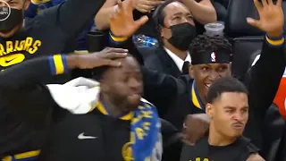 Warriors Bench Goes Crazy After Gary Payton II MONSTER Dunk😲