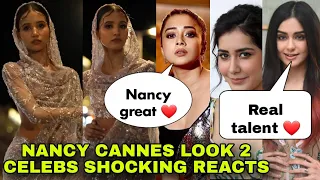 Nancy Tyagi 2nd outfit at Cannes 2024, Celebrities reaction on Nancy Tyagi outfits, Cannes 2024