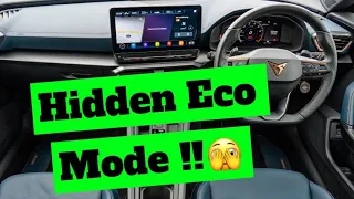 How to find Cupra hidden eco mode !