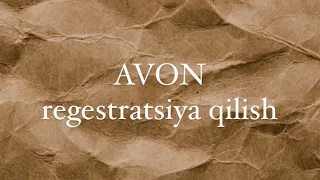 📲 AVON REGISTRASIYA QILISH ZAKAZ BERISH USA/США