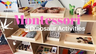 Montessori Activities for Ages 2-5 | Dinosaur Activities for Toddlers and Kids #montessoriwithhart