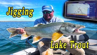Jigging Lake Trout on Fort Peck