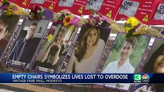 National Fentanyl Awareness Day: Victims of drug overdose memorialized at mall in Modesto