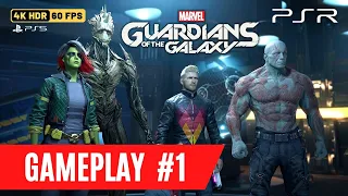 MARVEL'S GUARDIANS OF THE GALAXY Full Gameplay Part 1 [4K 60FPS HDR] No Commentary Full Game