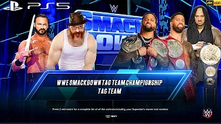 WWE 2K23 (PS5) - THE USOS vs DREW MCINTYRE & SHEAMUS | UNDISPUTED WWE TAG TEAM TITLE |01/6/2023 [4K]