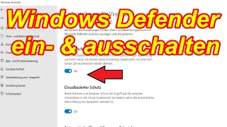 Windows Defender aktivieren & deaktivieren unter Windows 11 - Anleitung