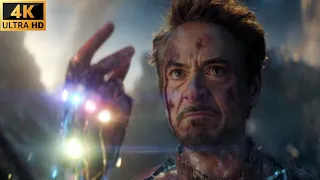 I am Ironman | Avengers Endgame iron man snap scene (4K)