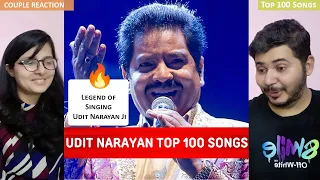 Couple Reaction on Top 100 Songs Of Udit Narayan | Random 100 Hit Songs Of Udit Narayan