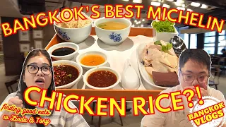 Michelin Kao Mun Gai (Chicken rice) Bangkok Thailand @ Ruenton Restaurant #hainanesechicken