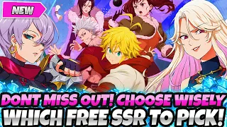 *DONT MISS OUT! CHOOSE WISELY* WHICH FREE SSR TO PICK FROM THE 3RD ANNI FREE BANNER (7DS Grand Cross