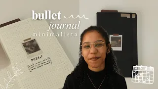 meu bullet journal minimalista para 2024 | tour pelas coleções das páginas iniciais