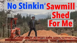 Why I Don’t Build a Sawmill Shed for My Woodmizer LT15