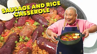 Pwedeng one-pot ang kanin at ulam! Sausage and Rice Casserole | SIMPOL | CHEF TATUNG