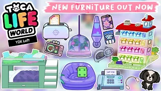 Toca Life World : NEW FURNITURE PACK Y2K LOFT OUT NOW?! TOCA BOCA UPDATE