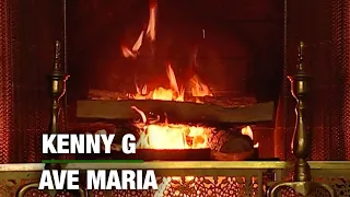 Kenny G - Ave Maria (Fireplace Video - Christmas Songs)