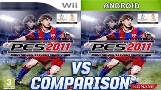 PES 2011 Nintendo Wii VS Android