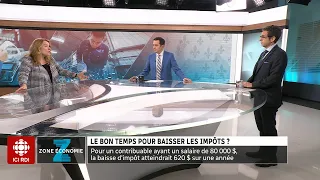 Zone économie | Pour ou contre les baisses d'impôt au Québec?