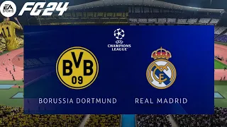 EAFC 24 - LEGENDARY AI - Dortmund vs Real Madrid | UEFA Champions League Final 23/24 Gameplay!