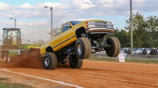 Wheel Standing Mega Trucks pulling Millers Tavern VA October 2015