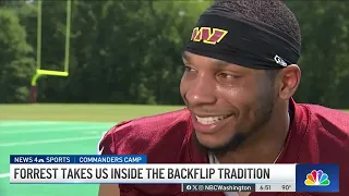 Commanders safety Darrick Forrest flips for his fans | NBC4 Washington