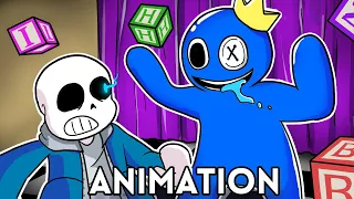 If SANS Was in RAINBOW FRIENDS (Roblox Animation as UNDERTALE) + Acrylic Charms