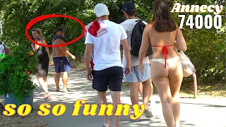 Summer Madness (funniest reaction ever)Bushman prank.#comedy #funny