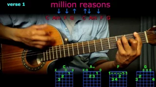 million reasons lady gaga guitar chords