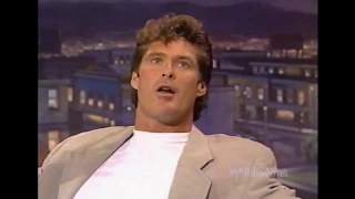 DAVID HASSELHOFF HAS FUN WITH LENO