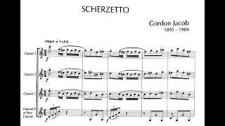 Gordon Jacob: Scherzetto, Pavane & Gopak (Clarinet Quartet)