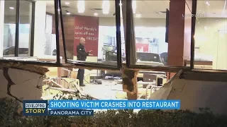 Car plows through LA Wendy's after shooting | ABC7