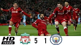 Liverpool VS Man City 5-1 Highlights| Quarter Finals| Both Legs HD