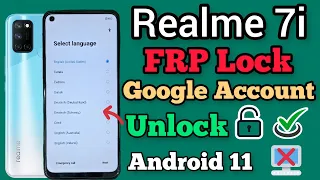 Realme 7i || FRP Bypass || Android 11/12 || Google Account Unlock || Without Pc || New Method 2023.