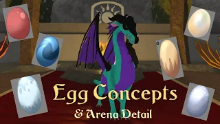 Egg Concept Art & Arena Detail || Wings of Fire Beta Roblox