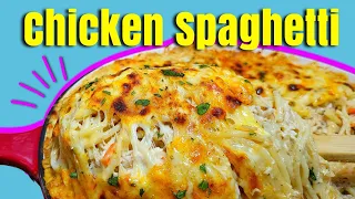 My Ultimate Chicken Spaghetti Recipe | This casserole recipe is amazing!